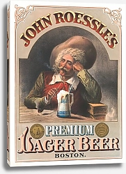 Постер John Roessle's premium lager beer