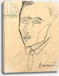 Постер Модильяни Амедео (Amedeo Modigliani) Aristide Sommati, c.1908
