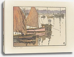 Постер Жуайо Амеде Roscoff, Les voiles rouges