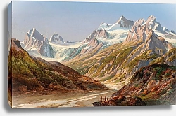 Постер Дорн Игнац Silvretta Mountain Landscape with Schattenspitze and Eckhorn