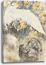 Постер Хойтема Тео Цапля с Тремя обезьянами