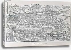 Постер Школа: Итальянская 16в. View of Cusco, from Ramusio, pub. 1556