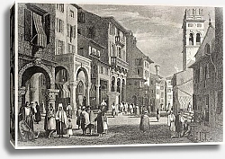 Постер Corfu, Greek island. Created by Prout and Finden, published on Il Mediterraneo Illustrato, Spirito B