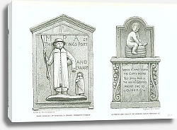 Постер King Charles 1st Porter & Dware Newgate Street, A Figure and Tablet in Pannier Alley Newgate St 1