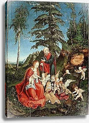 Постер Кранах Лукас Старший Rest on the Flight into Egypt, 1504