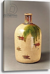 Постер Школа: Японская Sake bottle, from Oribe