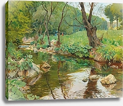 Постер Цетше Эдуард In the Sattelbach near Heiligenkreuz