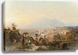 Постер Унтербергер Франц Фигуры на холме с видом на Помпеи