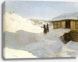 Постер Глерсен Якоб Winter at Vågsli in Telemark