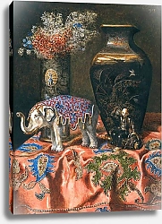 Постер Щодл Макс Still Life with a Japanese Vase and an Elephant