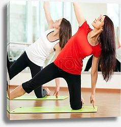 Постер Упражнения в фитнес центре