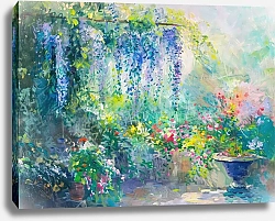 Постер Wisterias garden