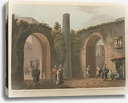 Постер Майер Луиджи Столб, к которому был прикреплен приговор, вынесенный нашему Спасителю