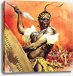 Постер МакКоннел Джеймс Zulu warrior 1