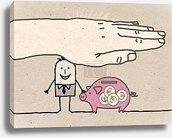 Постер Большая рука - страхование вкладов