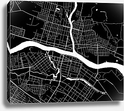 Постер План города Тверь, Россия