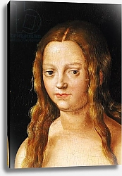 Постер Кранах Лукас Старший Adam and Eve, detail of Eve's head