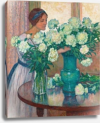 Постер Риссельберге Тео Les Pivoines blanches