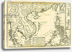 Постер Бонне Чарльз (карты) The Philippines, Formosa, South China, Cambodia, Siam, Laos, 1780