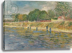 Постер Ван Гог Винсент (Vincent Van Gogh) Bank of the Seine, 1887