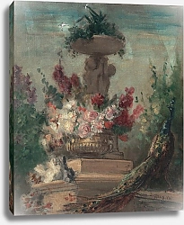 Постер Монжино Чарльз Fleurs et paon