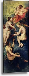 Постер Рубенс Петер (Pieter Paul Rubens) The Medici Cycle: The Three Fates Foretelling the Future of Marie de Medici 1621-25