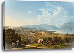 Постер Бидерманн Йоханн Lausanne, von Nordwesten