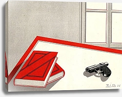 Постер Зиг Пистолет и книги