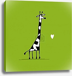 Постер Влюбленный жираф 2
