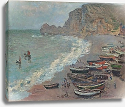 Постер Моне Клод (Claude Monet) Пляж в Этретате