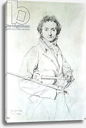 Постер Ингрес Джин Portrait of Niccolo Paganini 1819