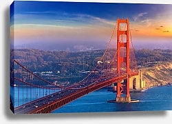 Постер США, Сан-Франциско. Мост Золотые Ворота