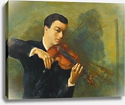 Постер Кислинг Моисей Портрет скрипача Мильштейна