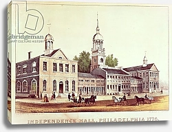 Постер Неизвестен Independence Hall, Philadelphia, 1776, published by Nathaniel Currier and James Merritt Ives