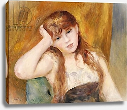 Постер Ренуар Пьер (Pierre-Auguste Renoir) Young Blonde Girl, 1886