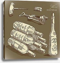 Постер Винная коллекция №5