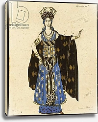 Постер Бакст Леон A costume design for 'Salome': Herodiade