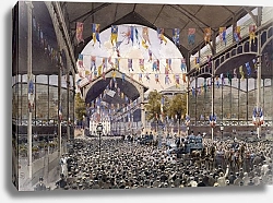 Постер Хоффбауер Федор Réception des marins russes aux Halles lors des fêtes Franco-Russes en octobre 1893