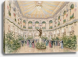 Постер Хоффбауер Федор Bal dans la cour intérieure de l’Hôtel de Ville, 4ème arrondissement. Fêtes Franco-Russes à Paris, le 19 octobre 1893