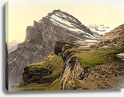 Постер Швейцария. Перевал Гемми, горный массив Даубенхорн