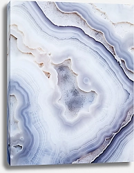 Постер Geode of white agate stone 17