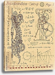 Постер Дневник Франкенштейна: анатомический механизм человеческого позвоночника