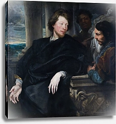 Постер Дик Энтони Портрет Джорджа Гэйджа с двумя спутниками