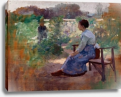 Постер Эндрюс Элифале Женщина, сидящая в саду