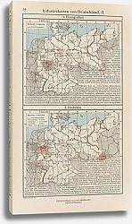 Постер Фридрих Эрнст Industriekarten von Deutschland II