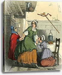Постер Редгрейв Ричард The old woman saving Nell from her sister's anger