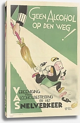 Постер Биек Хармсин Geen Alcohol op den weg!