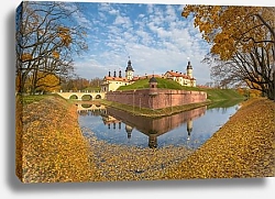 Постер Беларусь. Осенний вид на Несвижский замок