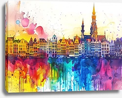 Постер Brussels skyline