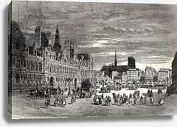 Постер Школа: Английская 19в. Hotel de Ville, Paris, 1847